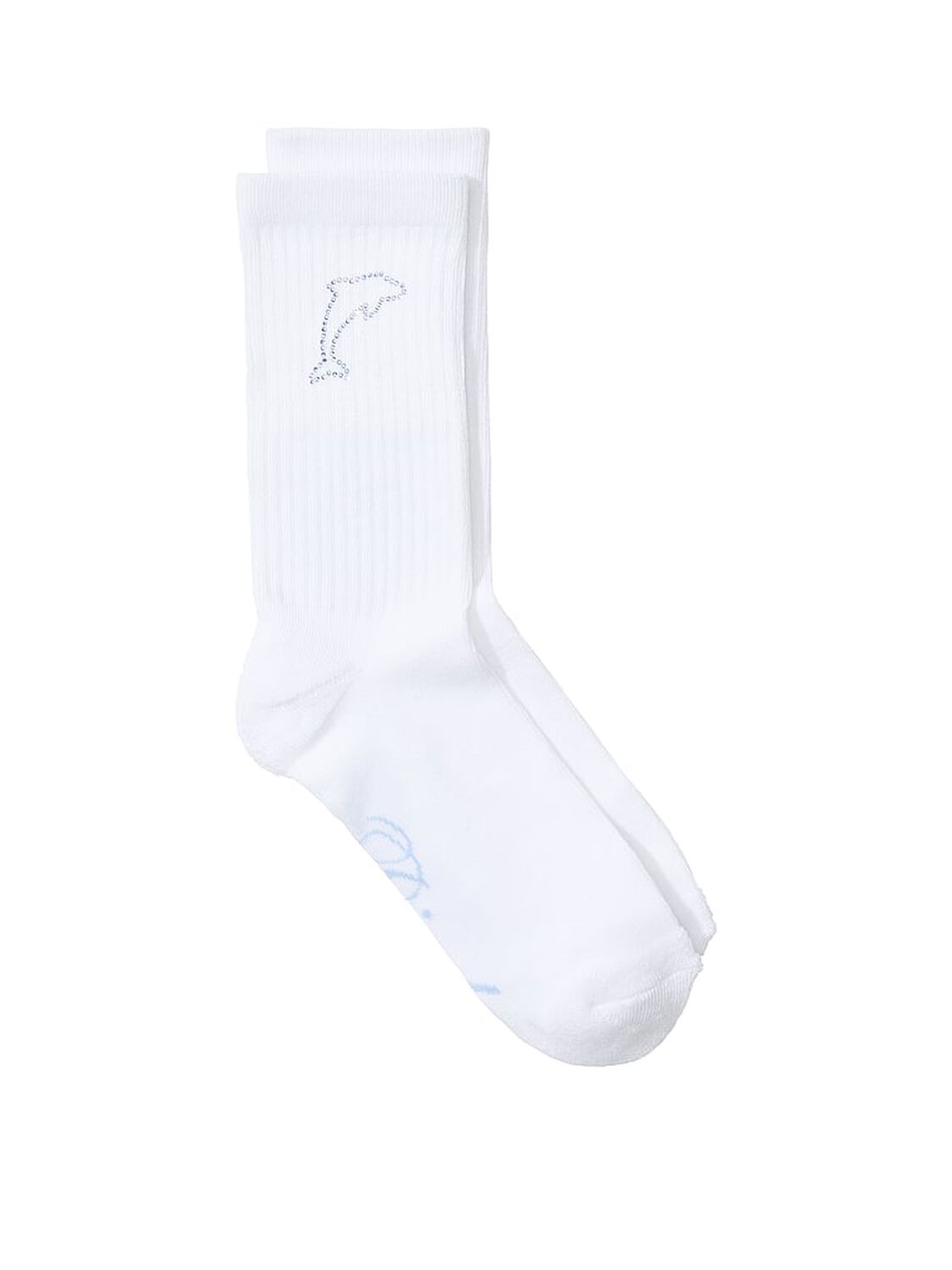vs Pink 1-Pack Crew Socks White 1 of 2 