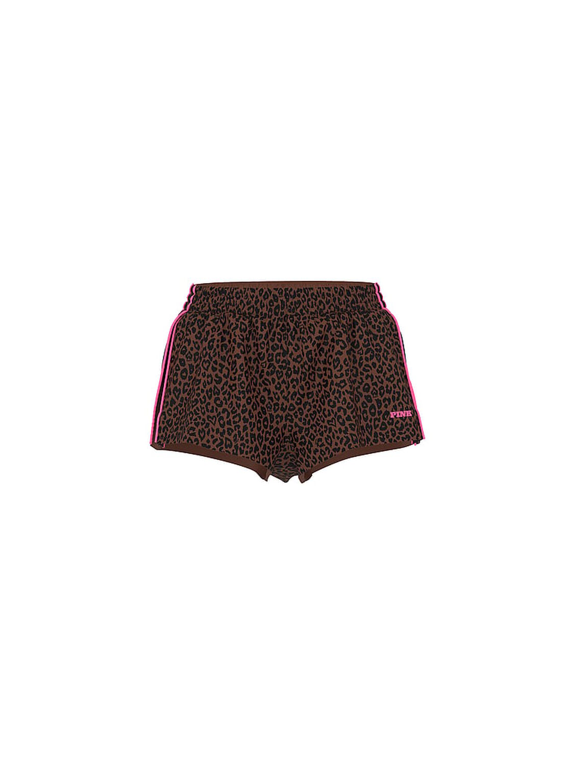 vs Pink Tech Woven Retro Shorts Leopard 1 of 2 