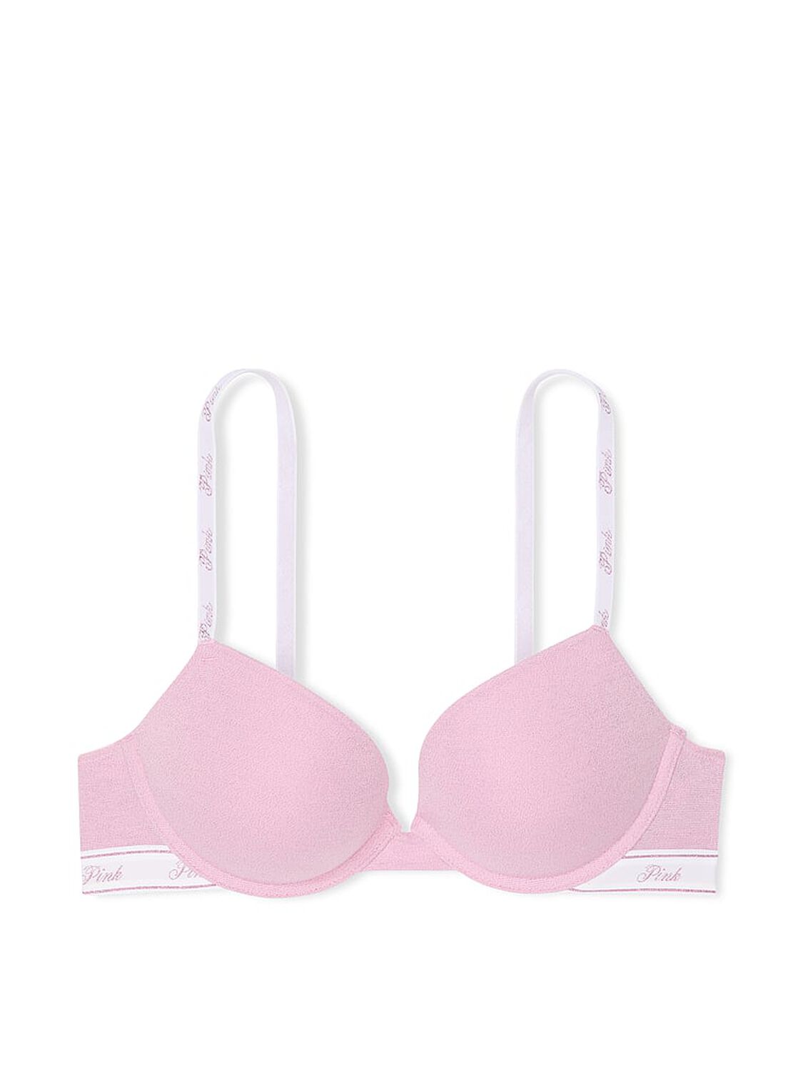 vs Pink Wear Everywhere Wear Everywhere Super Push-Up Bra Petal Pink 3 of 3 