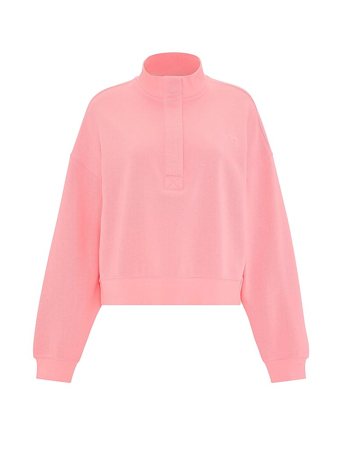vs Pink Campus Fleece&trade; Snap-Up Sweatshirt Pink Hope 3 of 3 