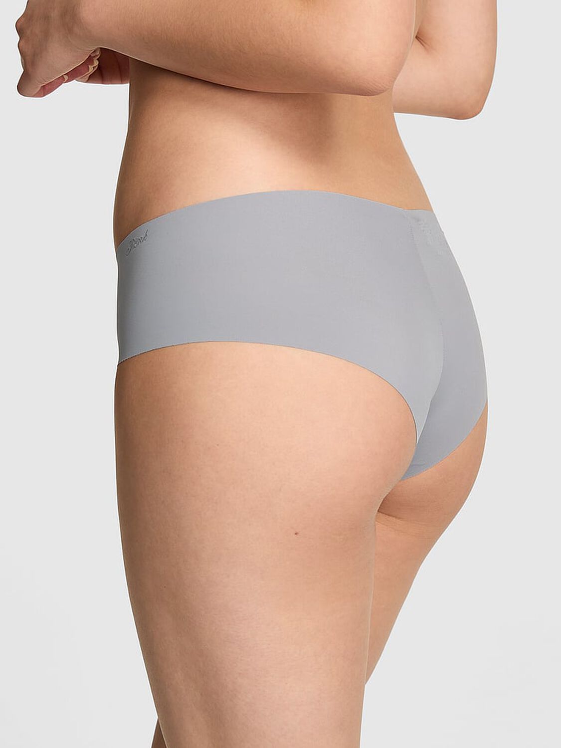 vs Pink No-Show Cheeky Panty Grey Oasis 2 of 3 