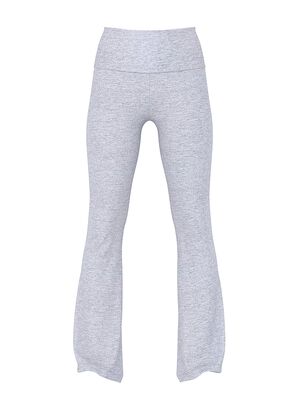 All-Day Cotton Foldover Flare Leggings