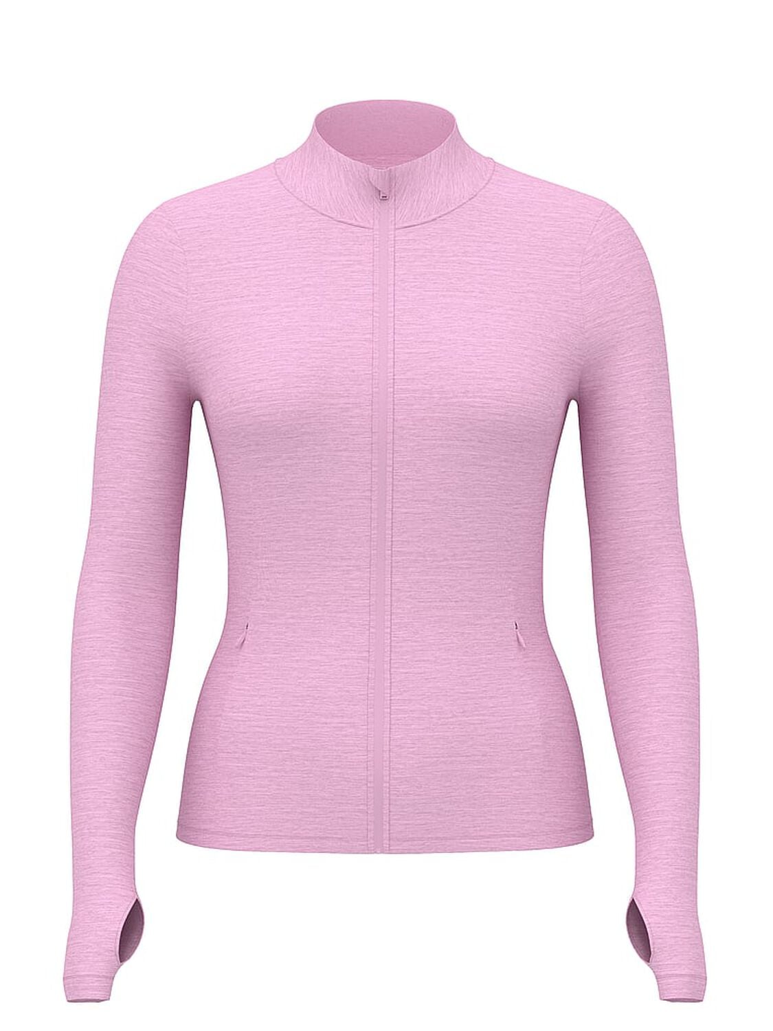 pink Pink Relay Full-Zip Jacket Hushed Lilac Marl 3 of 4 