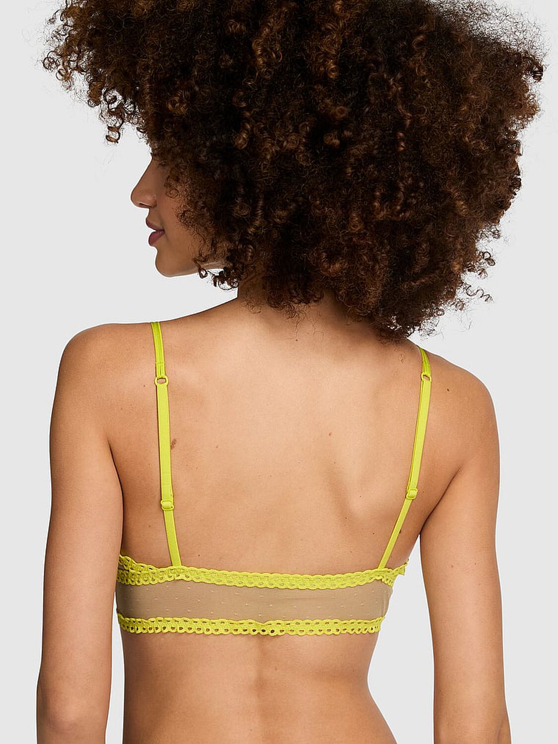 vs Pink Bralettes & Bra Tops Wink Charmed Fruit Triangle Bralette Sahara W Tipsy Lime 1 of 2 