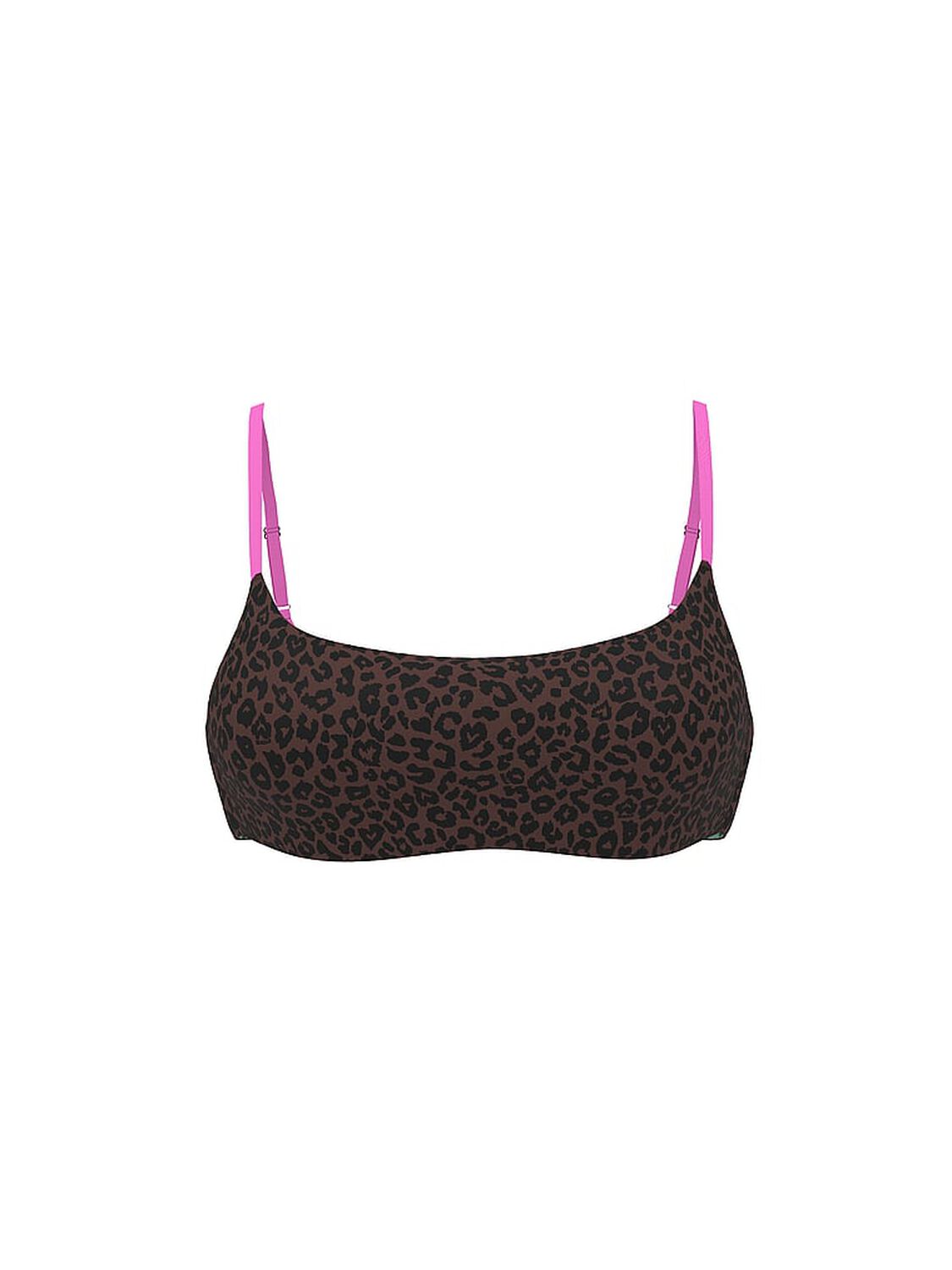 vs Pink Relay Square-Neck Sports Bra Leopard 3 of 4 