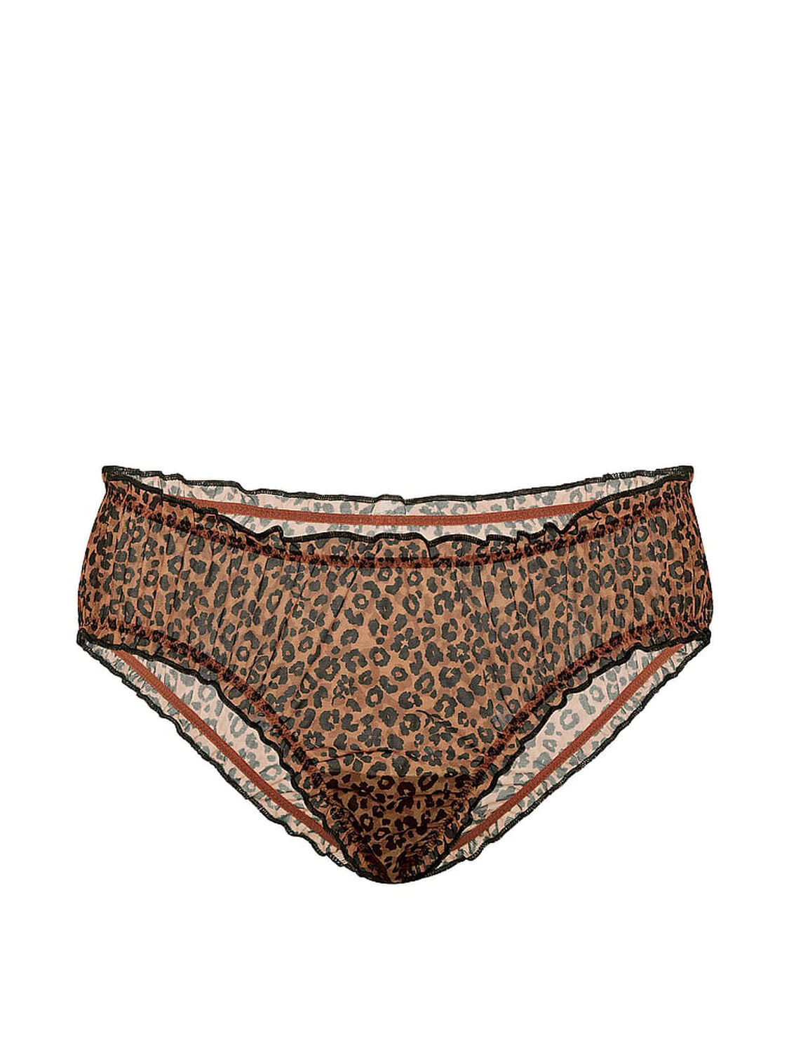 vs Pink PINK Wink&trade; Ruﬄe Cheeky Panty Caramel Leopard 3 of 3 