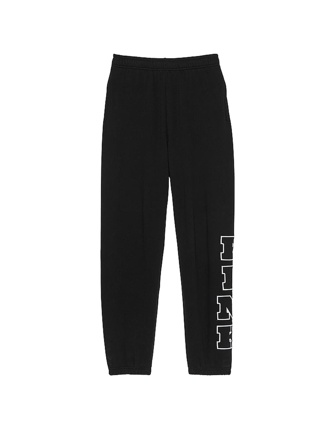 vs Pink Ivy Fleece Campus Sweatpants Pure Black 3 of 3 