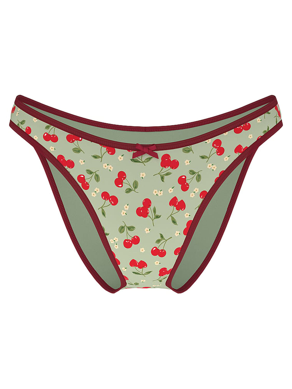 vs Pink By Frankies Bikinis Golden Hour Cheeky Bikini Bottom Cherry Hearts 2 of 3 