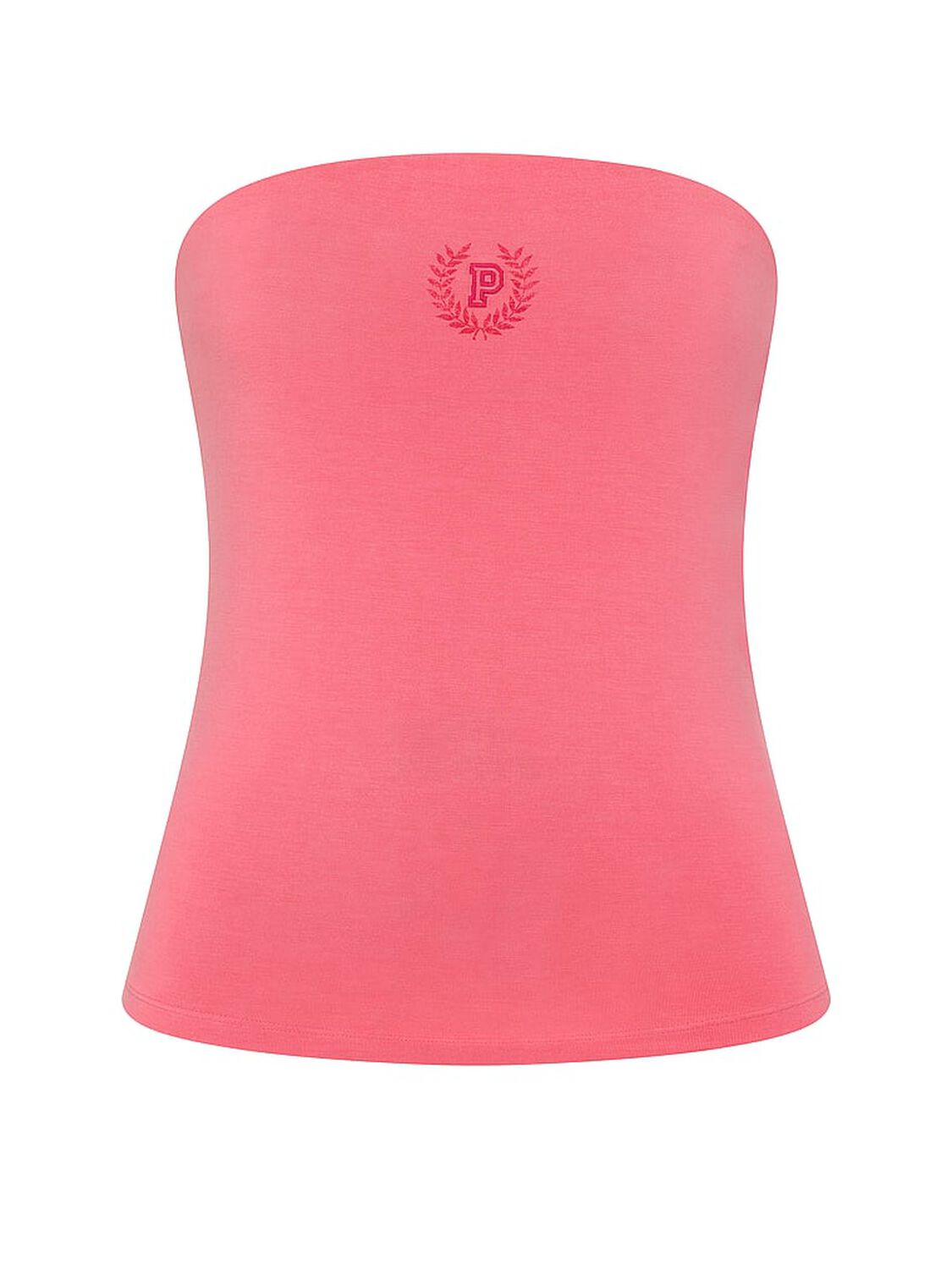 vs Pink All-Day Cotton&trade; Side-Ruched Tube Top Vivid Pink 3 of 3 