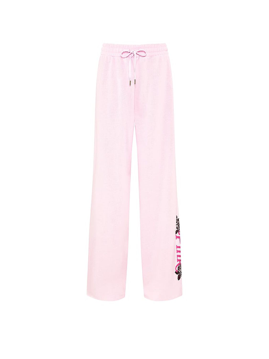 vs Pink Campus Fleece&trade; Wide-Leg Split-Hem Sweatpants Pink Tulip 3 of 4 