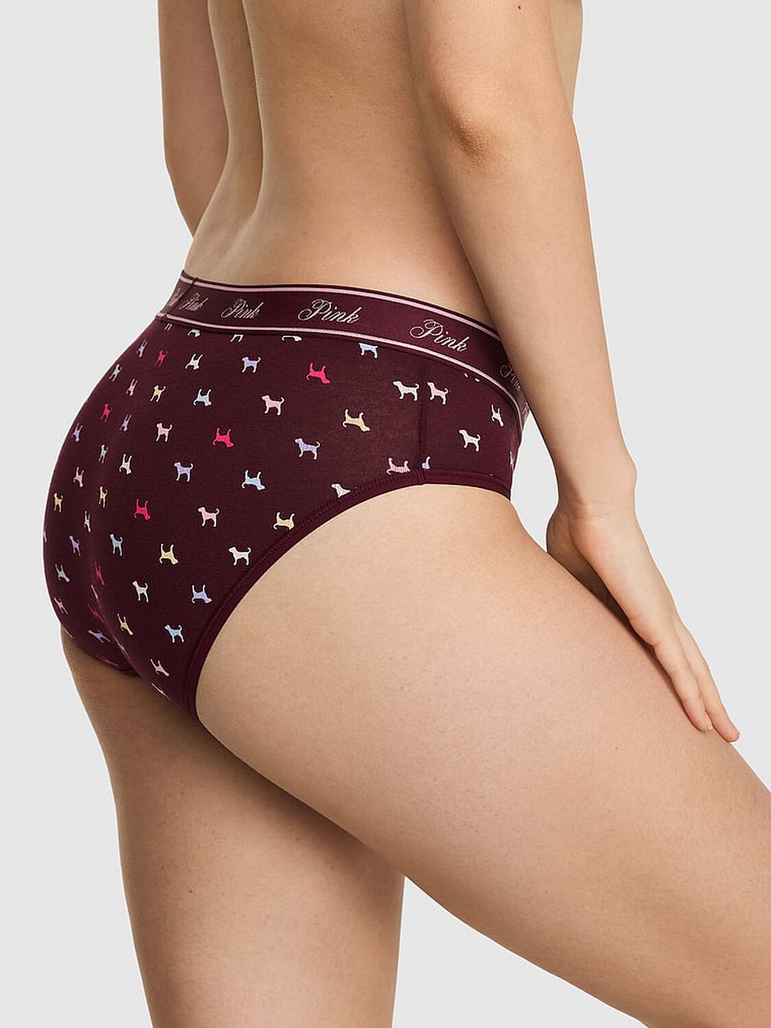 vs Pink Logo Cotton Hiphugger Panty 2 of 3 
