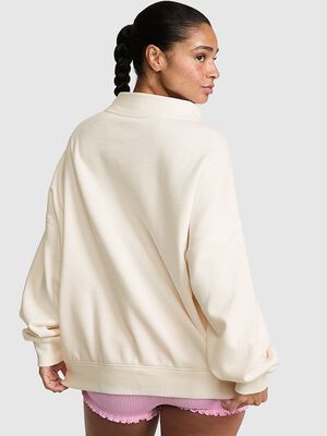 Campus Fleece&trade; Oversized Mock-Neck Sweatshirt