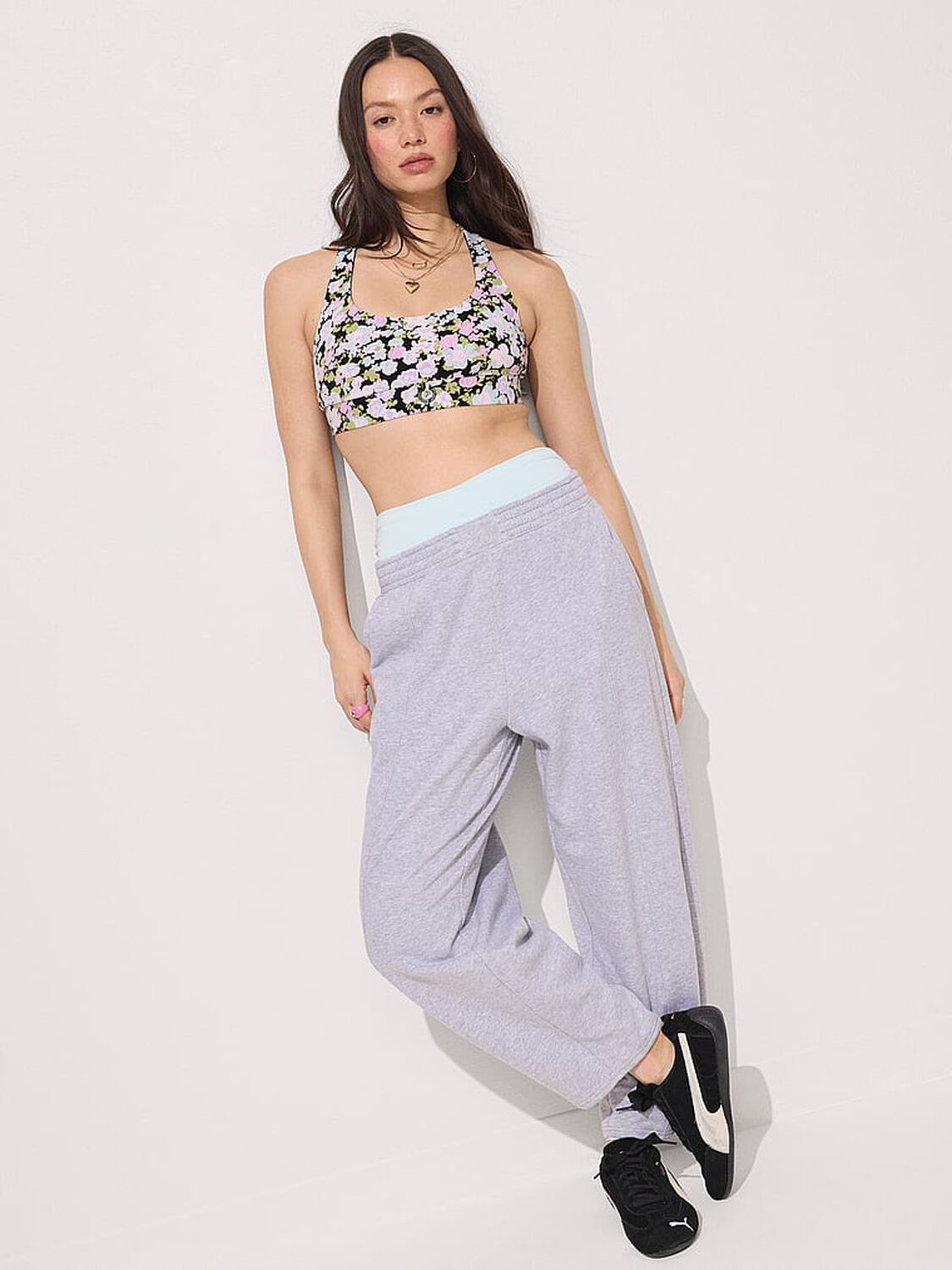 vs Pink PINK Relay&trade; Reversible Racerback Sports Bra Floral Print 4 of 4 