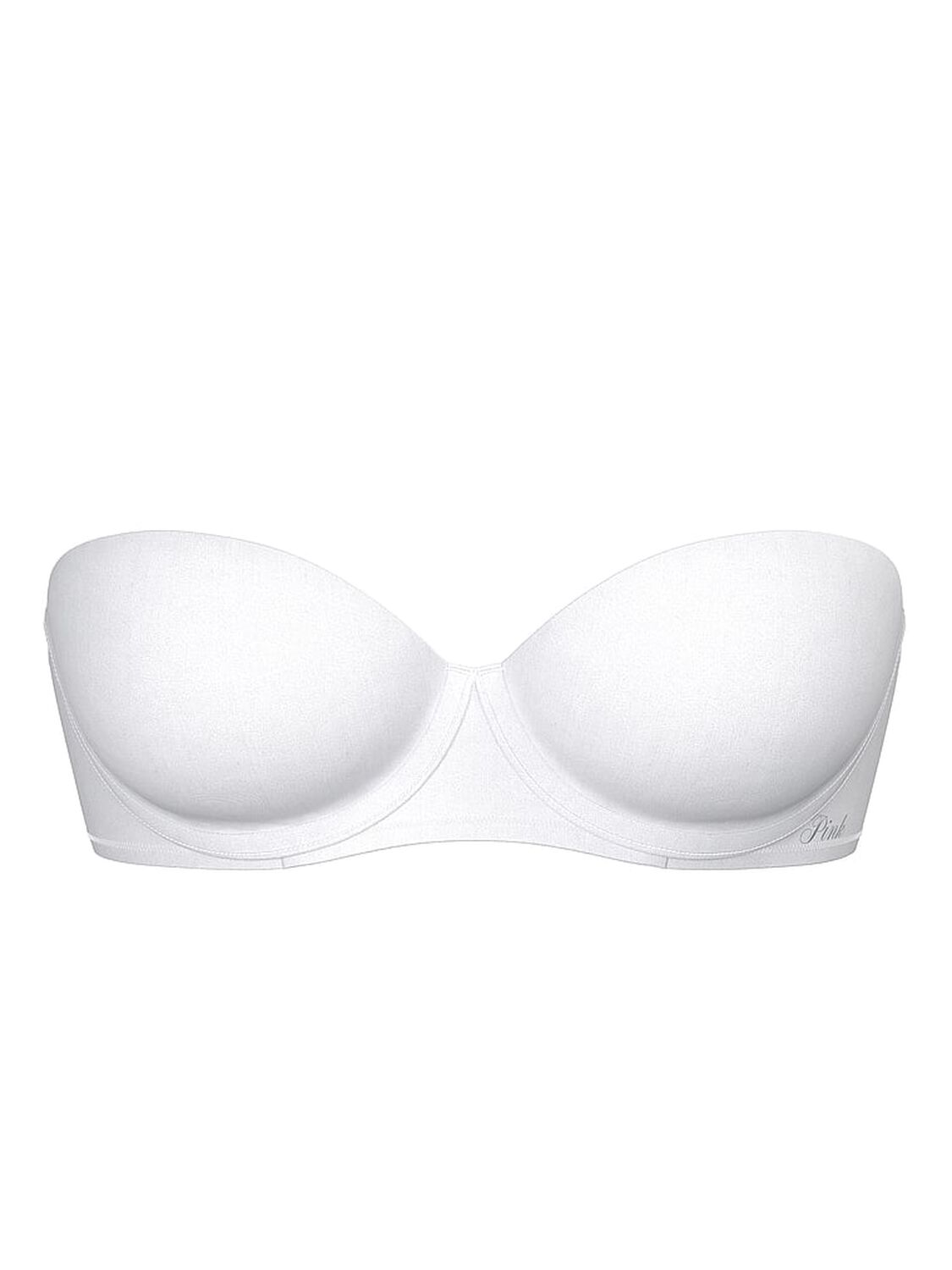 pink Pink Wear Everywhere Wear Everywhere Push-Up Strapless Bra White 3 of 3 