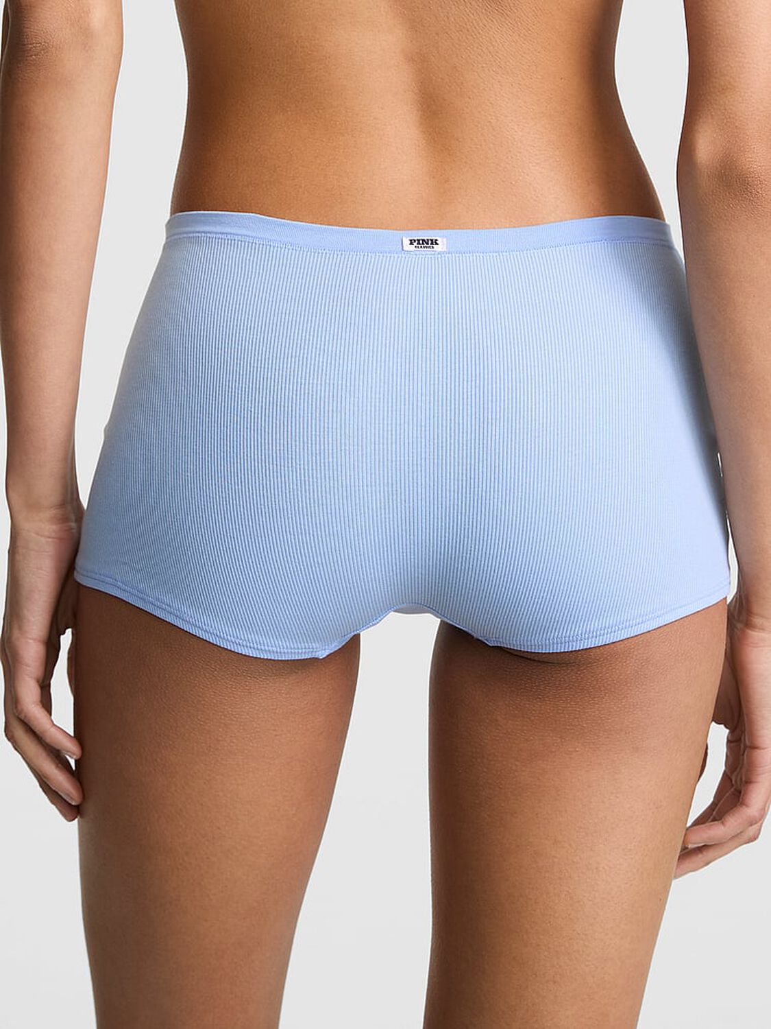 vs Pink Cotton Dorm Boyshort Panty Blue Dancer 2 of 2 