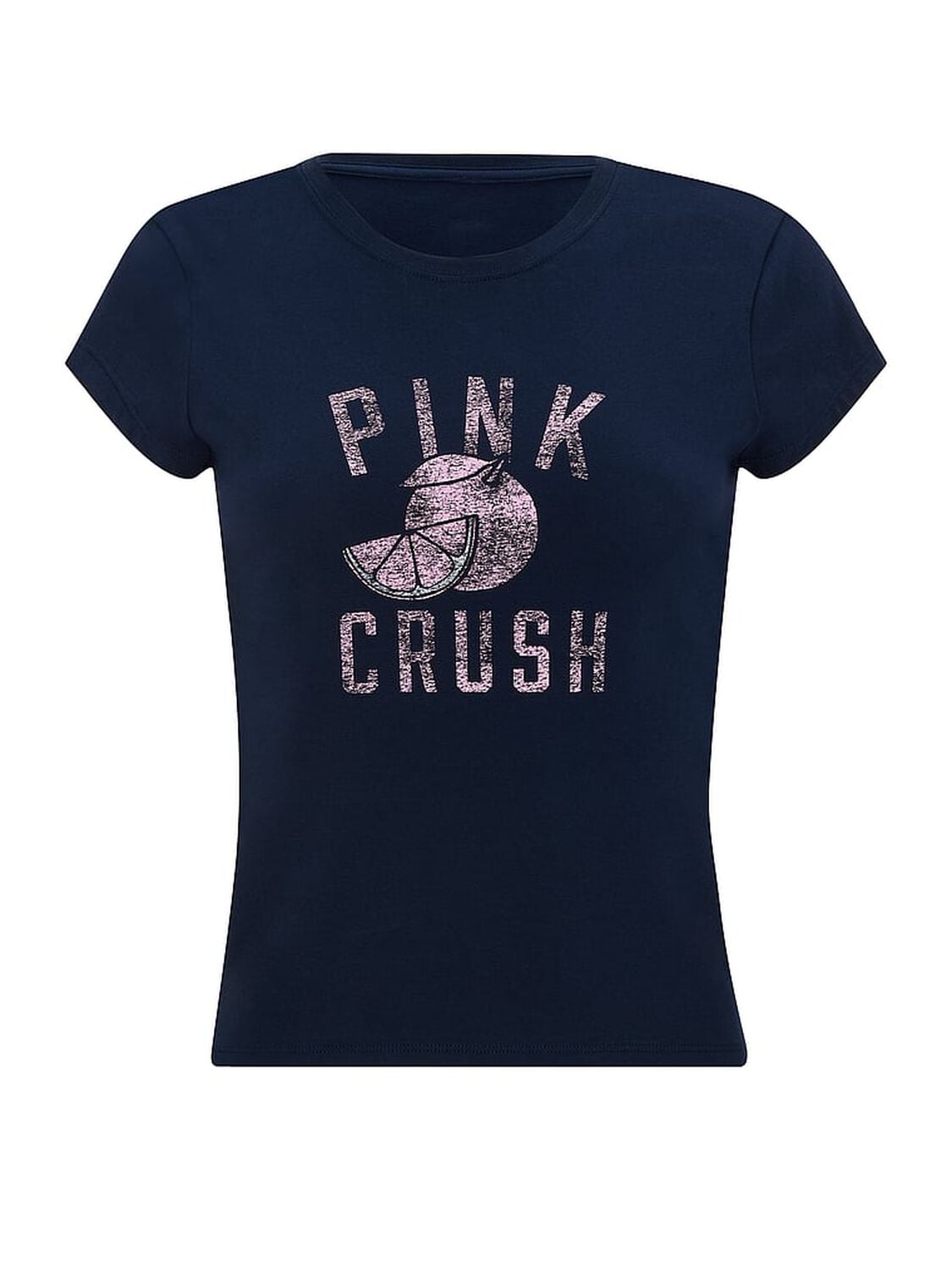 vs Pink Cotton Baby Tee Noir Navy 3 of 3 