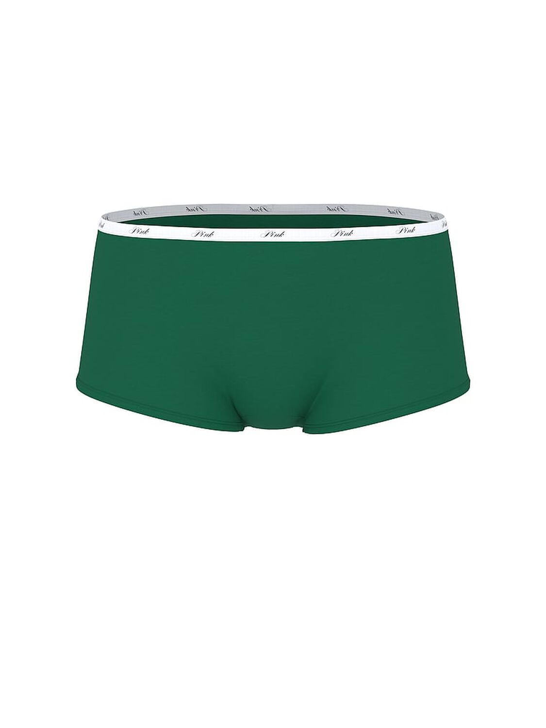 vs Pink Logo Cotton Boyshort Panty Jaguar Green 3 of 3 