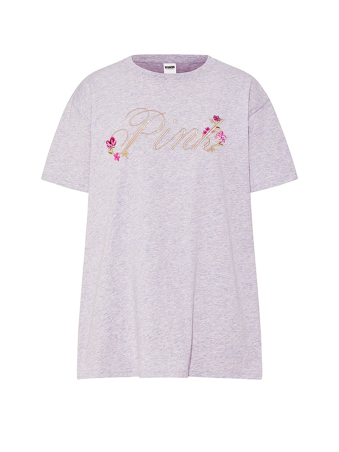vs Pink Campus Cotton&trade; Tee Heather Cloud Rainbow 3 of 3 
