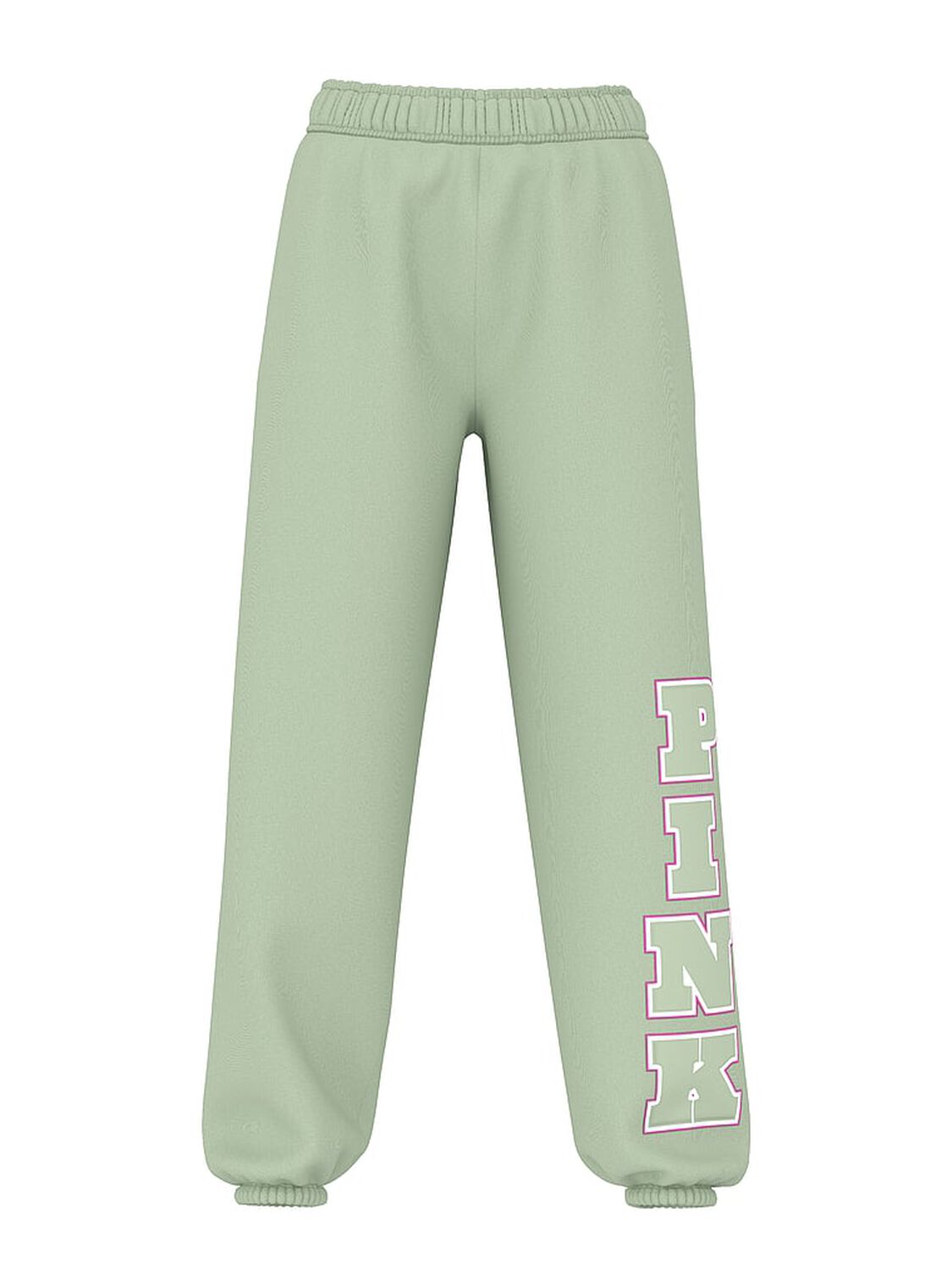 vs Pink Ivy Fleece Campus Sweatpants Green Garden 3 of 4 