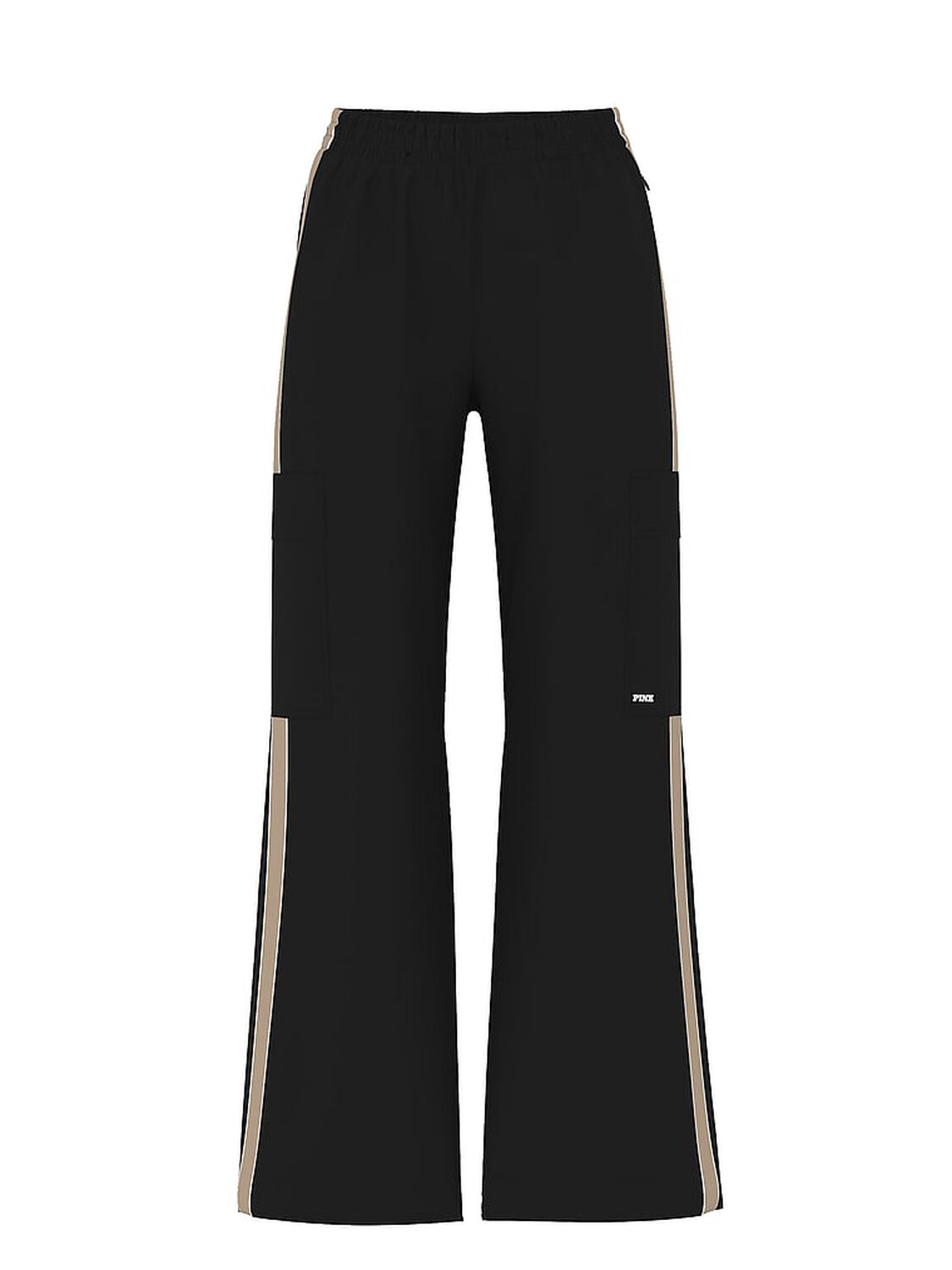 vs Pink Tech Woven Wide-Leg Pants Pure Black 2 of 4 