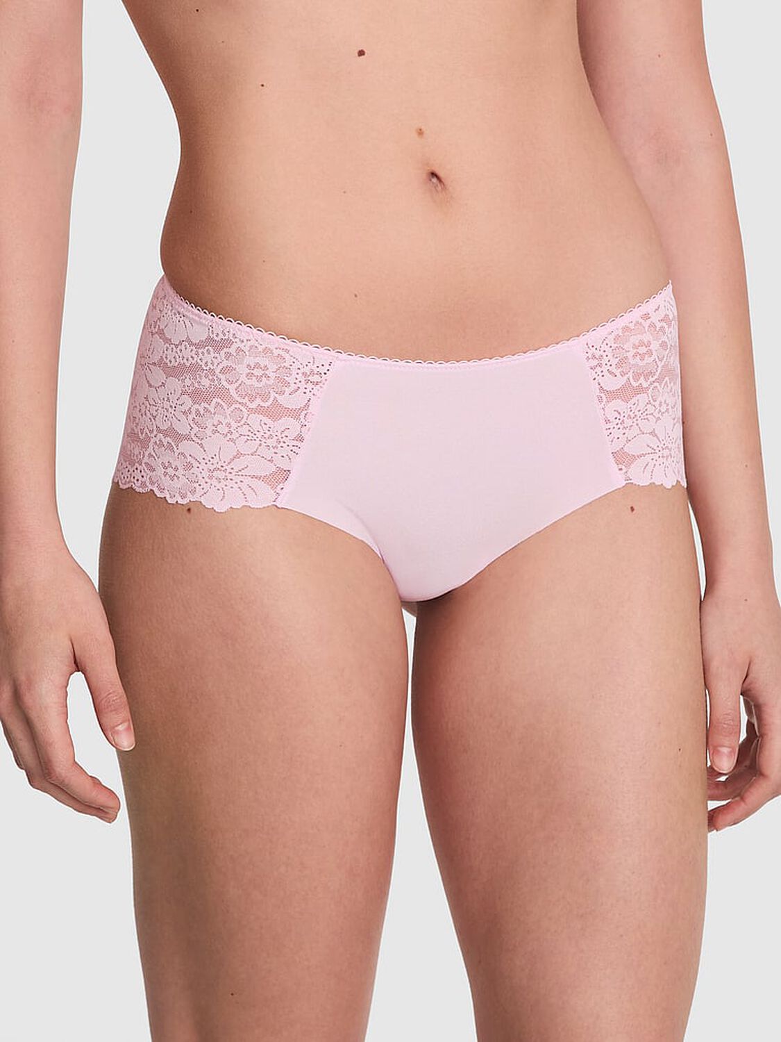 vs Pink No-Show Hiphugger Panty Pink Tulip 1 of 3 