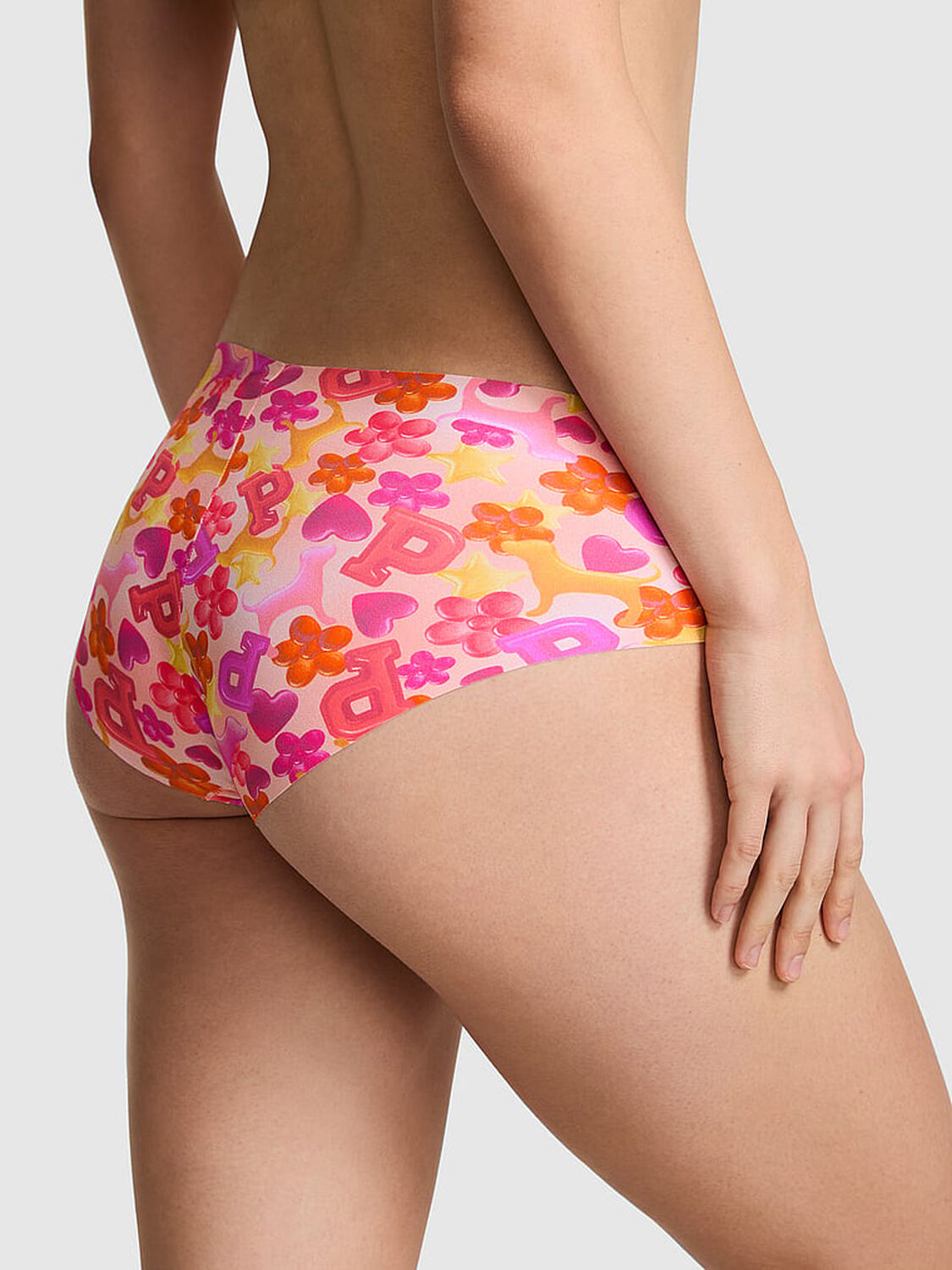 vs Pink No-Show Hiphugger Panty Delicate Pink Jellies Print 2 of 3 