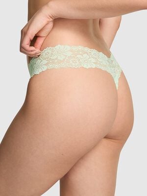 Wink Lace-Trim Thong Panty