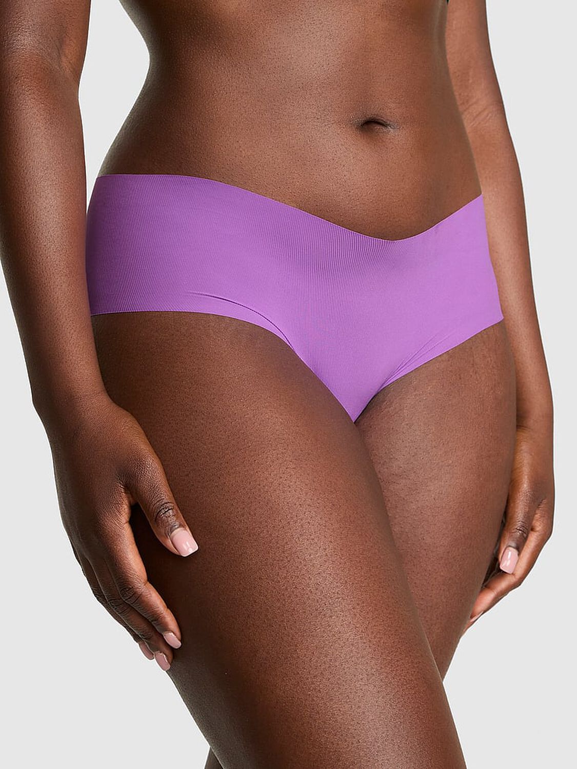 vs Pink No-Show Hiphugger Panty Grape Taffy 1 of 3 