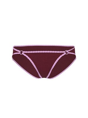 Cotton Lace-Trim Low-Rise Cheeky Panty
