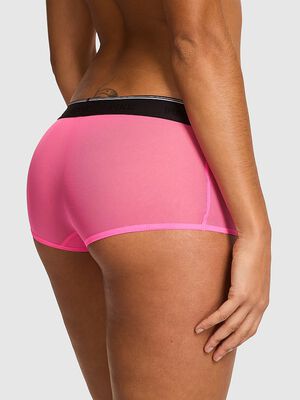 Logo Mesh Boyshort Panty