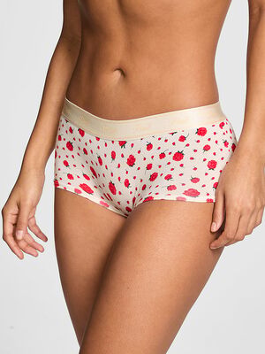 Logo Cotton Shine Boyshort Panty