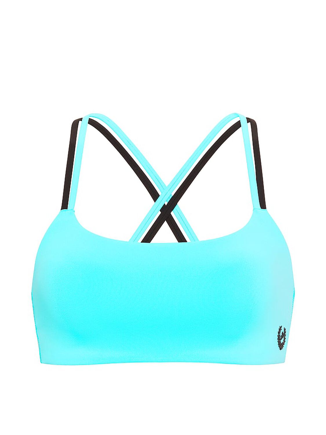 vs Pink PINK Relay&trade; Square-Neck Cross-Back Sports Bra Aqua Chill 3 of 3 