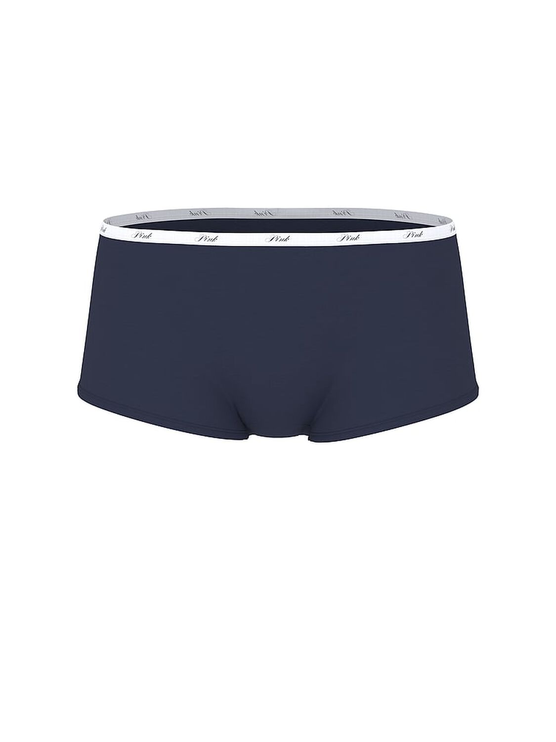 vs Pink Logo Cotton Boyshort Panty Noir Navy 3 of 3 