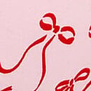 No-Show Cotton Thong Panty, Coconut Bow Print, swatch