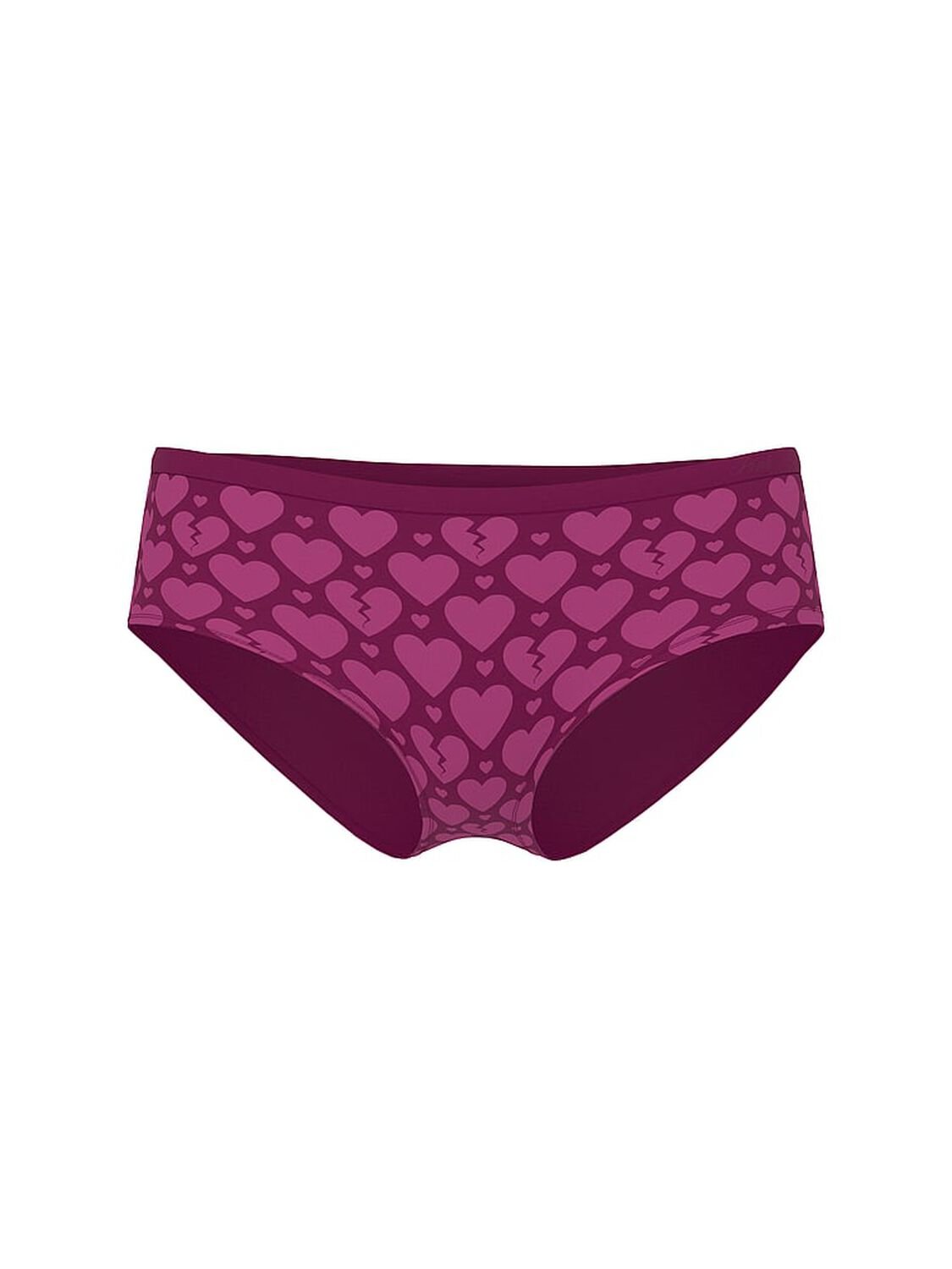vs Pink Seamless Hiphugger Panty Magenta Rose Broken Heart 3 of 3 