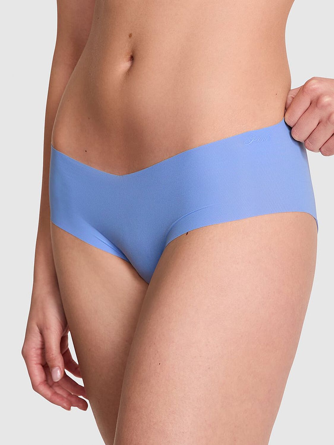 vs Pink No-Show Hiphugger Panty Seascape Blue 1 of 3 