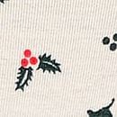 Cotton High-Leg Thong Panty, Winter White Holly Print, swatch