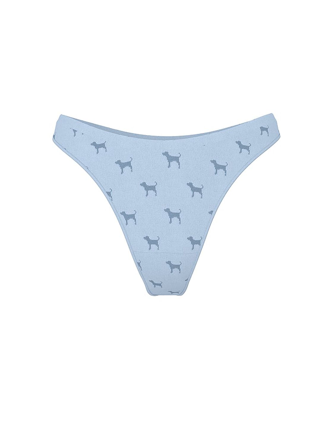vs Pink Seamless Thong Panty Blue Dog Print 3 of 3 