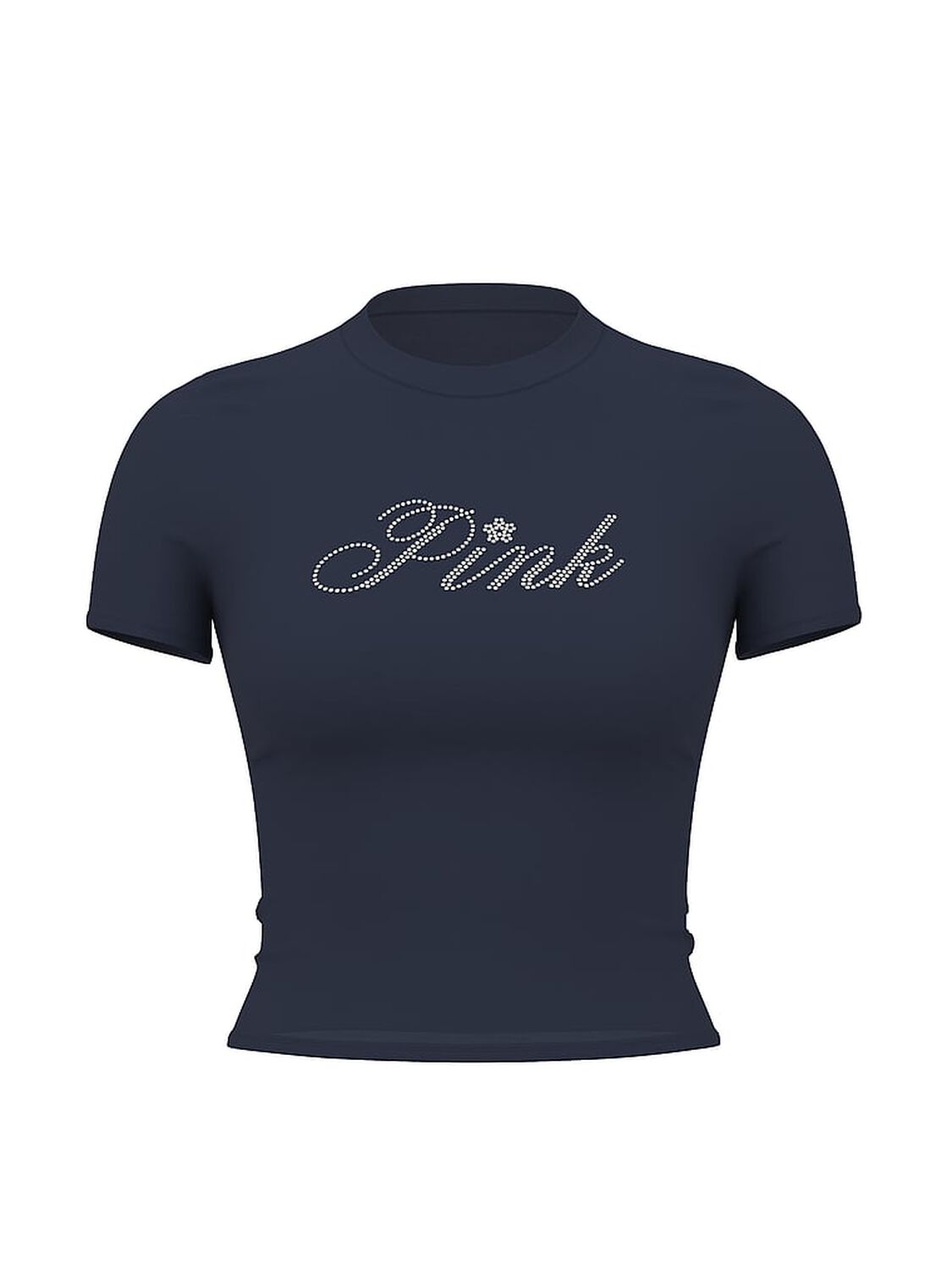 vs Pink Cotton Baby Tee Noir Navy 3 of 3 
