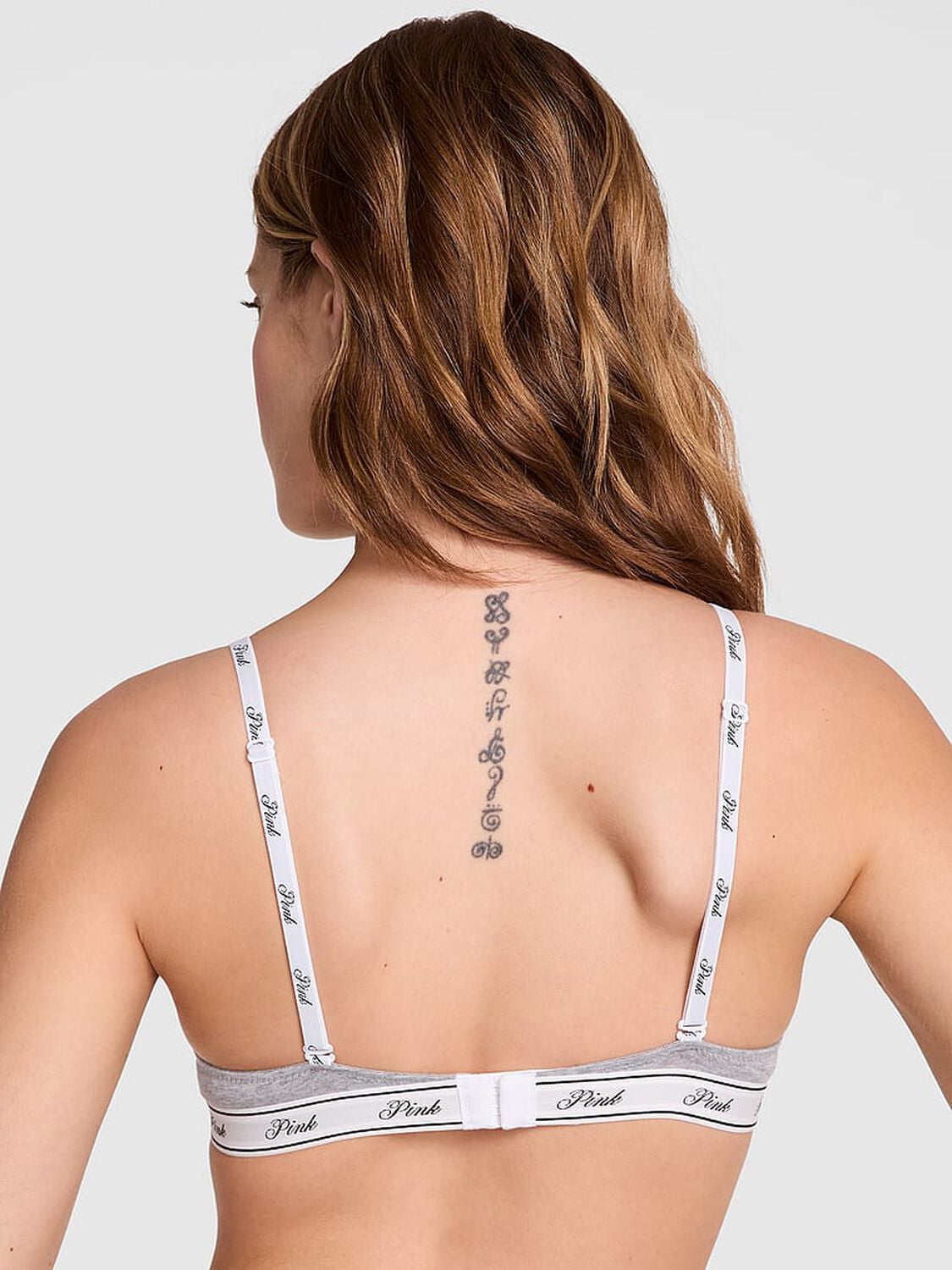 vs Pink Wear Everywhere Wear Everywhere Lightly Lined Wireless Bra Medium Heather Grey 2 of 3 