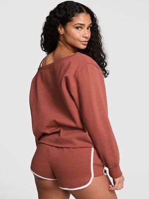 Campus Fleece&trade; Rib Off-The-Shoulder Sweatshirt