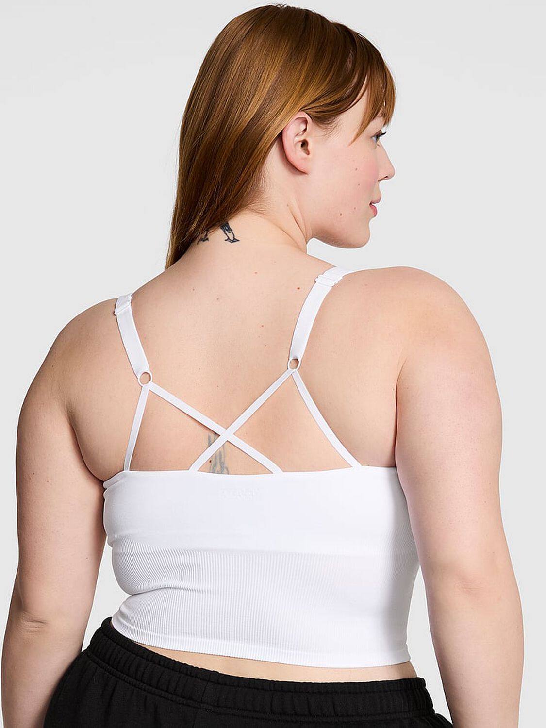 vs Pink Seamless Strappy Tank Top Vs White 1 of 1 