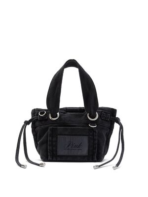Canvas Flat-Bottom Mini Tote Bag
