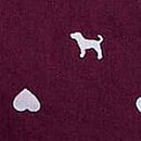 Cotton Boxy Boyfriend Pajama Shorts, Wild Rose & Blue Dogs, swatch