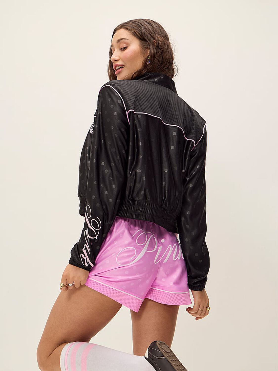 vs Pink Satin Boxy Shorts Pink Lollipop 4 of 4 