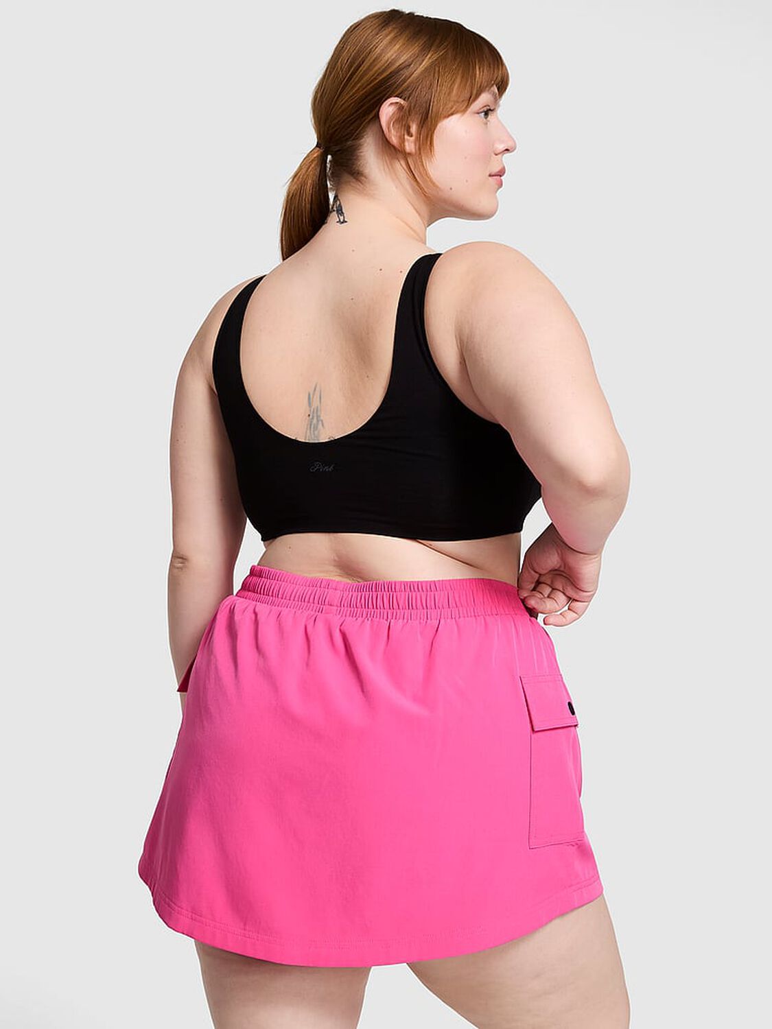 vs Pink Tech Woven Hike Skort Carmine Rose 2 of 3 