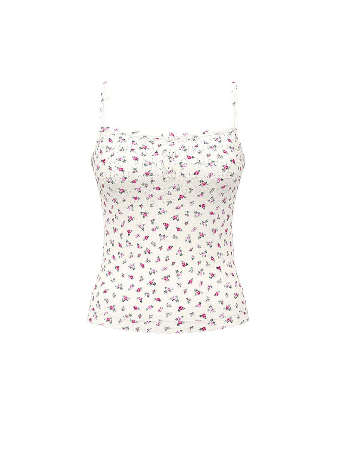 vs Pink Pointelle Henley Cami Print 3 of 3 