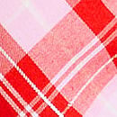Flannel Sleep Dress, Bright Vermillion/pink Plaid, swatch