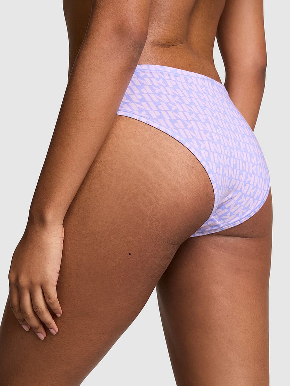 vs Pink Cotton Cheeky Panty Purple Cloud Pink Logo Print 2 of 3 