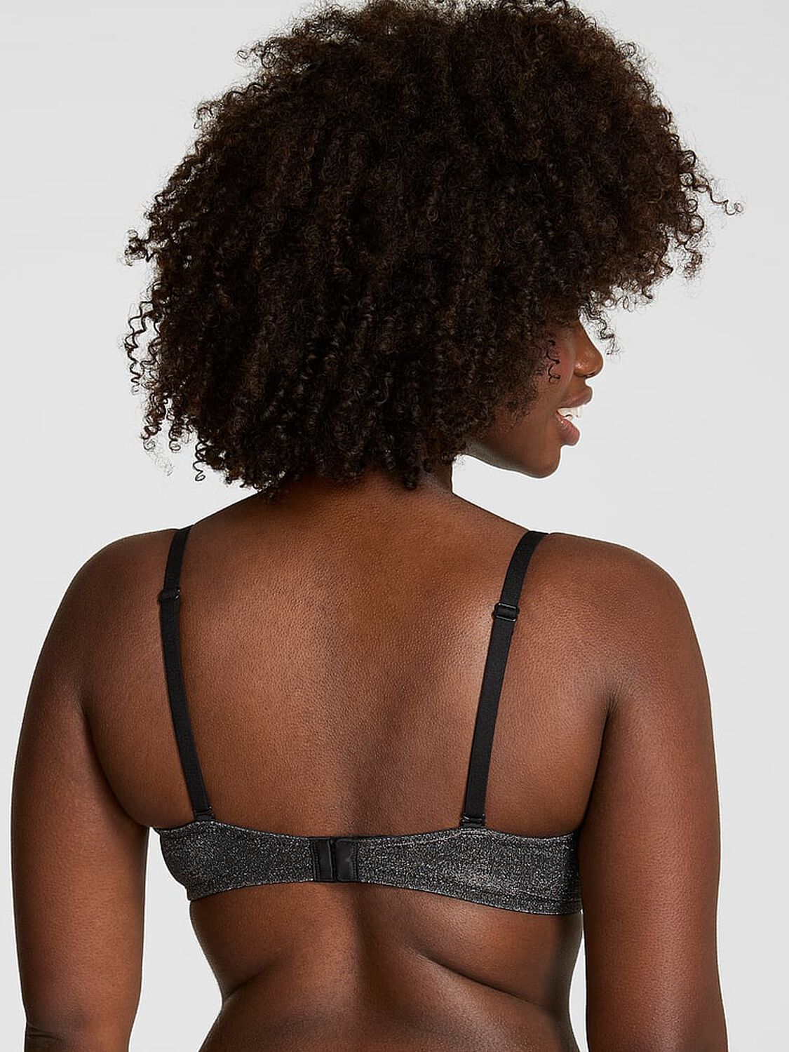 vs Pink Wear Everywhere Wear Everywhere Lightly Lined Full Coverage T-Shirt Bra Black 2 of 3 